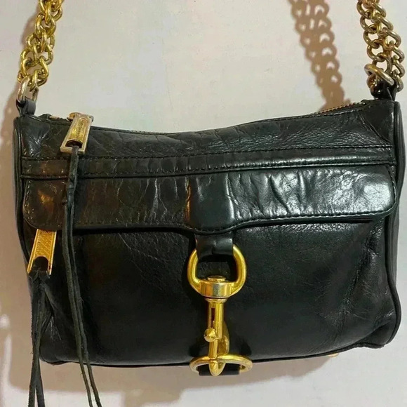 Rebecca Minkoff black leather satchel handbag - Picture 8 of 12